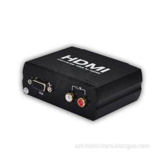 Audio VGA to HDMI HD HDTV Video Converter Box 1080P